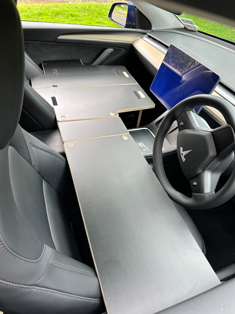 Easily folds into your trunk when not in use, keeping your car clutter-free. Designed for front seat sleeping in Teslas and compact cars, it’s lightweight, scratch-protective, and Velcro-secured for stability. The perfect travel companion for solo trips or family adventures.