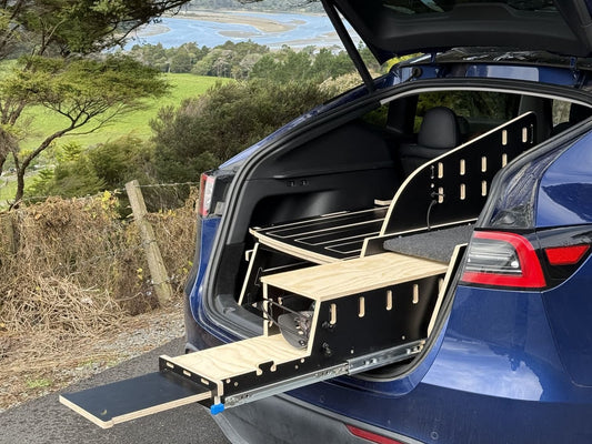 Teraglide SOLO car camping platform for solo adventurers—fits 60/40 SUVs, quick setup, storage, and secure flat sleep