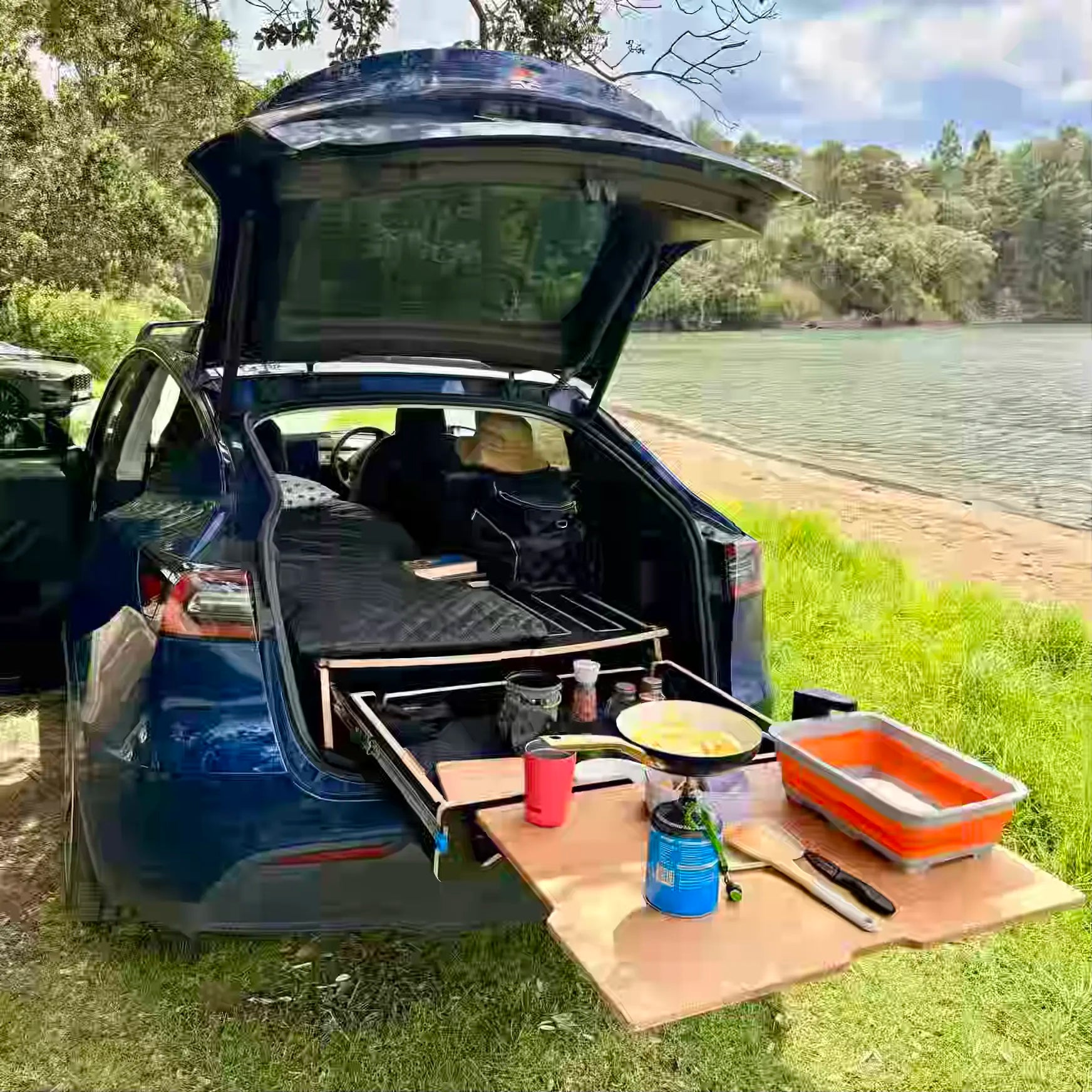 Tesla Camper Setup: Best Place for a Fridge and Power Station – Teraglide