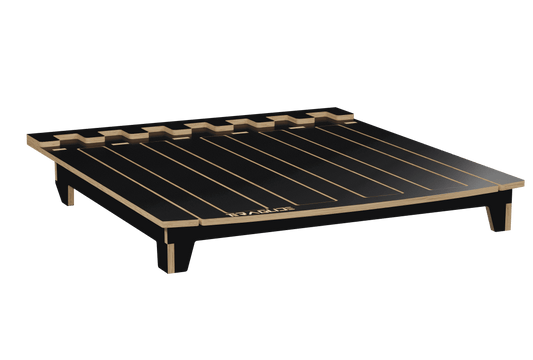 Custom camping trunk bed for EVs/SUVs. Lightweight, eco-friendly, and perfect for comfortable car camping.