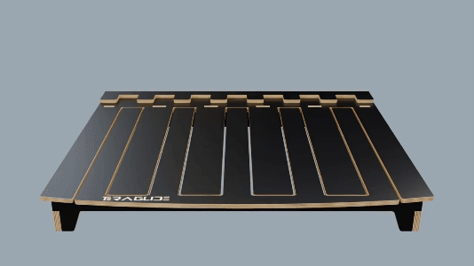Low camping bed – Teraglide CORE with easy setup and extra space