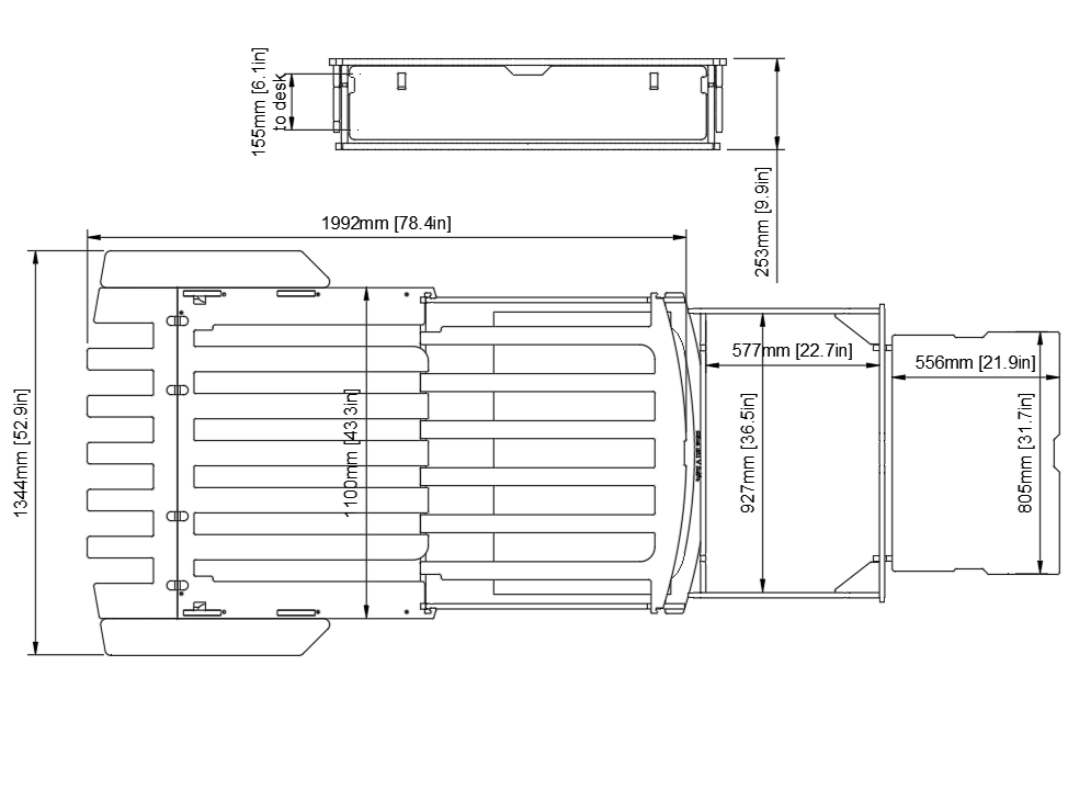 Dimentions for LC 150 Prado