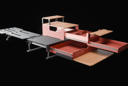 SOLO | Plataforma de cama y almacenamiento 60/40 para coche-camping