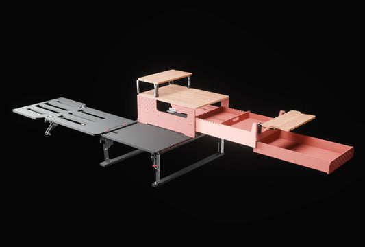 SOLO | Plataforma de cama y almacenamiento 60/40 para coche-camping