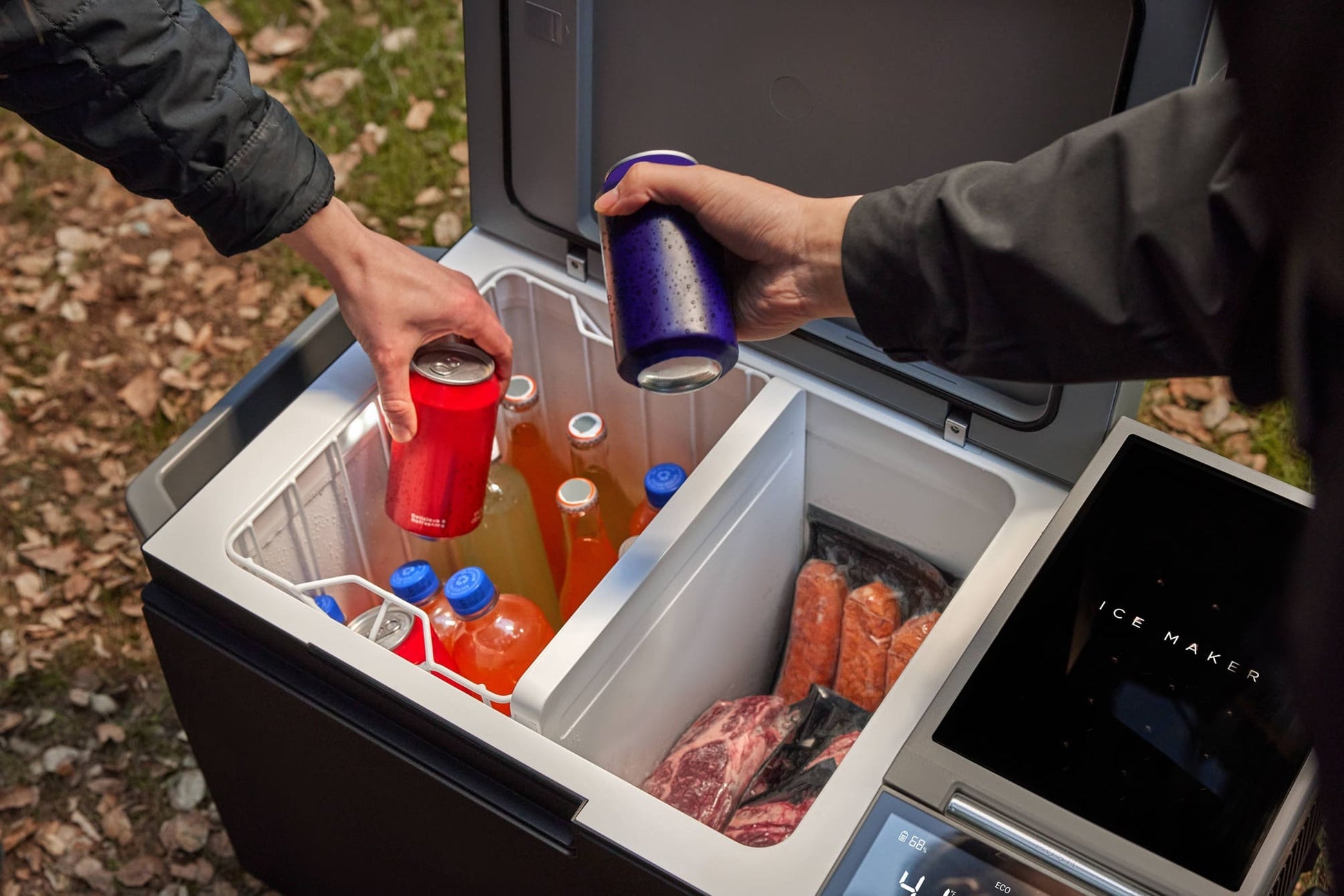 Pack more with Glacier’s 38L capacity, spacious enough for up to 60 cans. Whether it’s fruits and veggies for picnics or steaks for off-roading, this portable fridge-freezer adapts to all your storage needs