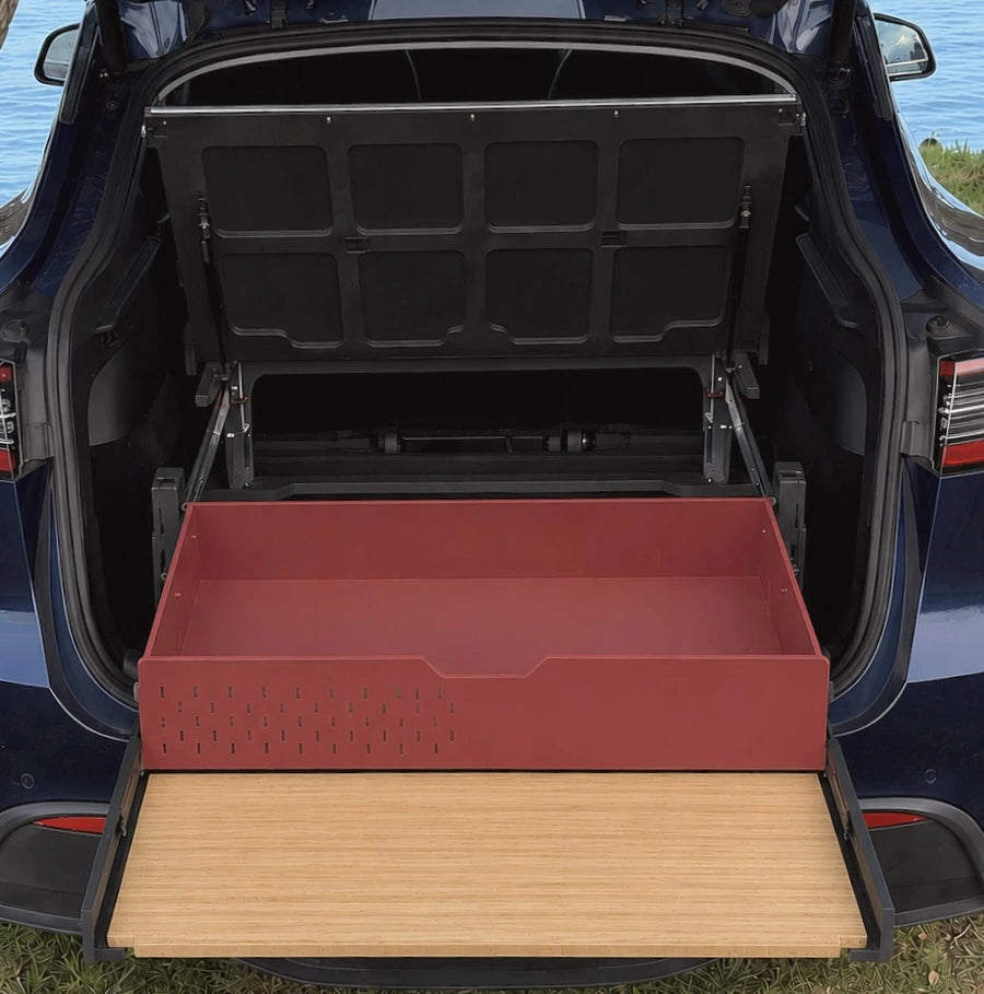 LEVEL | Camping Bed + Drawer | Fits Most EVs & SUVs