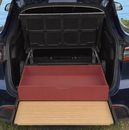 LEVEL | Camping Bed + Drawer | Fits Most EVs & SUVs