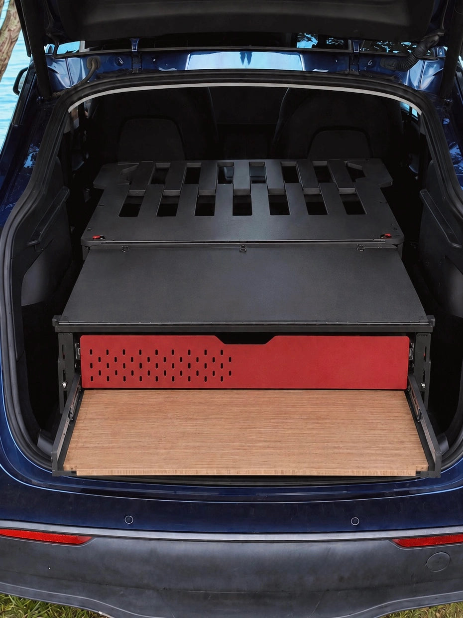 LEVEL | Camping Bed + Drawer | Fits Most EVs & SUVs